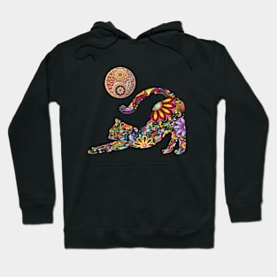 Yoga Cat Yin Yang Symbol Hoodie